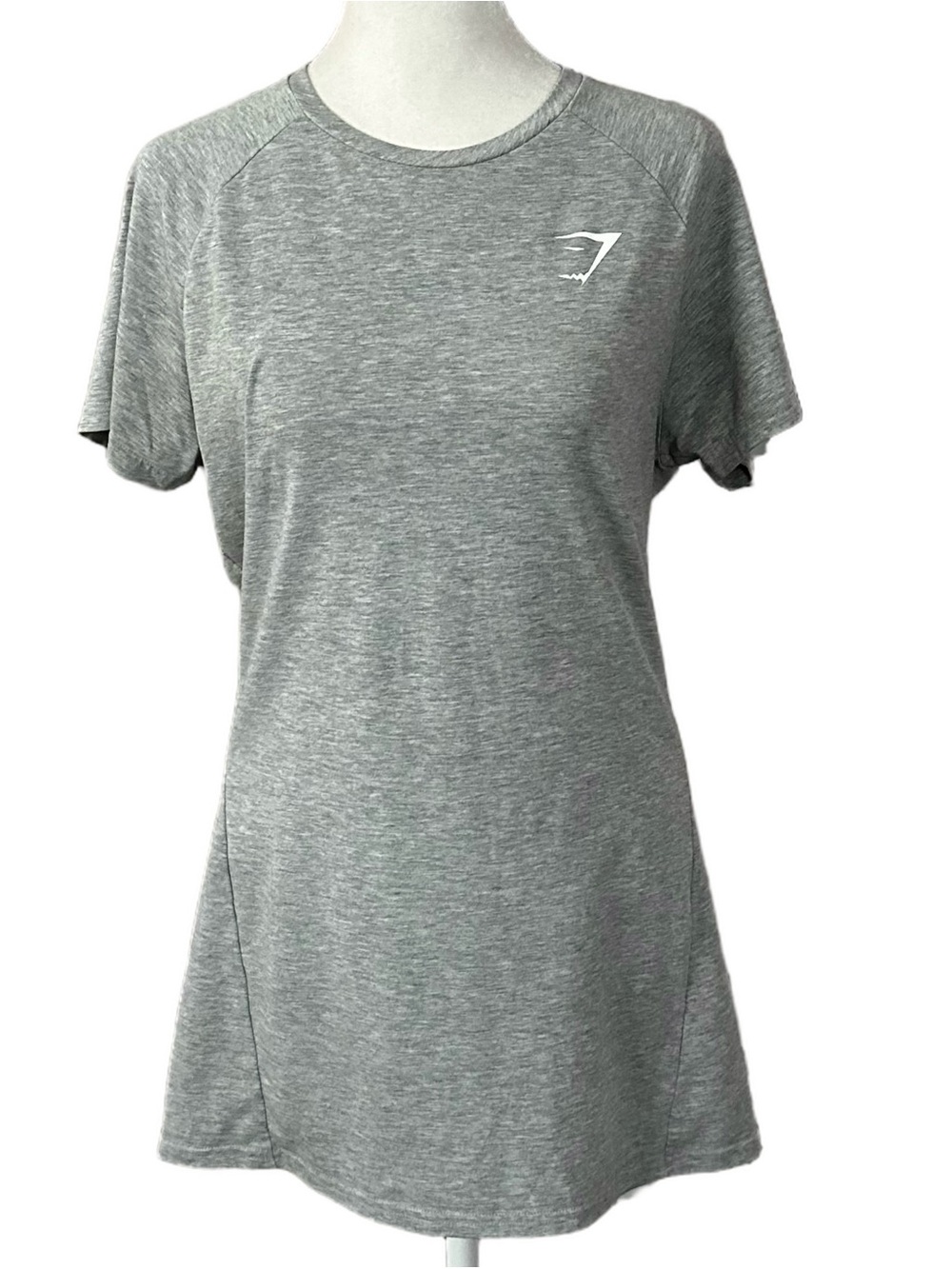 Gymshark Vital Seamless Athletic Short Sleeve Logo T-Shirt Gray Medium